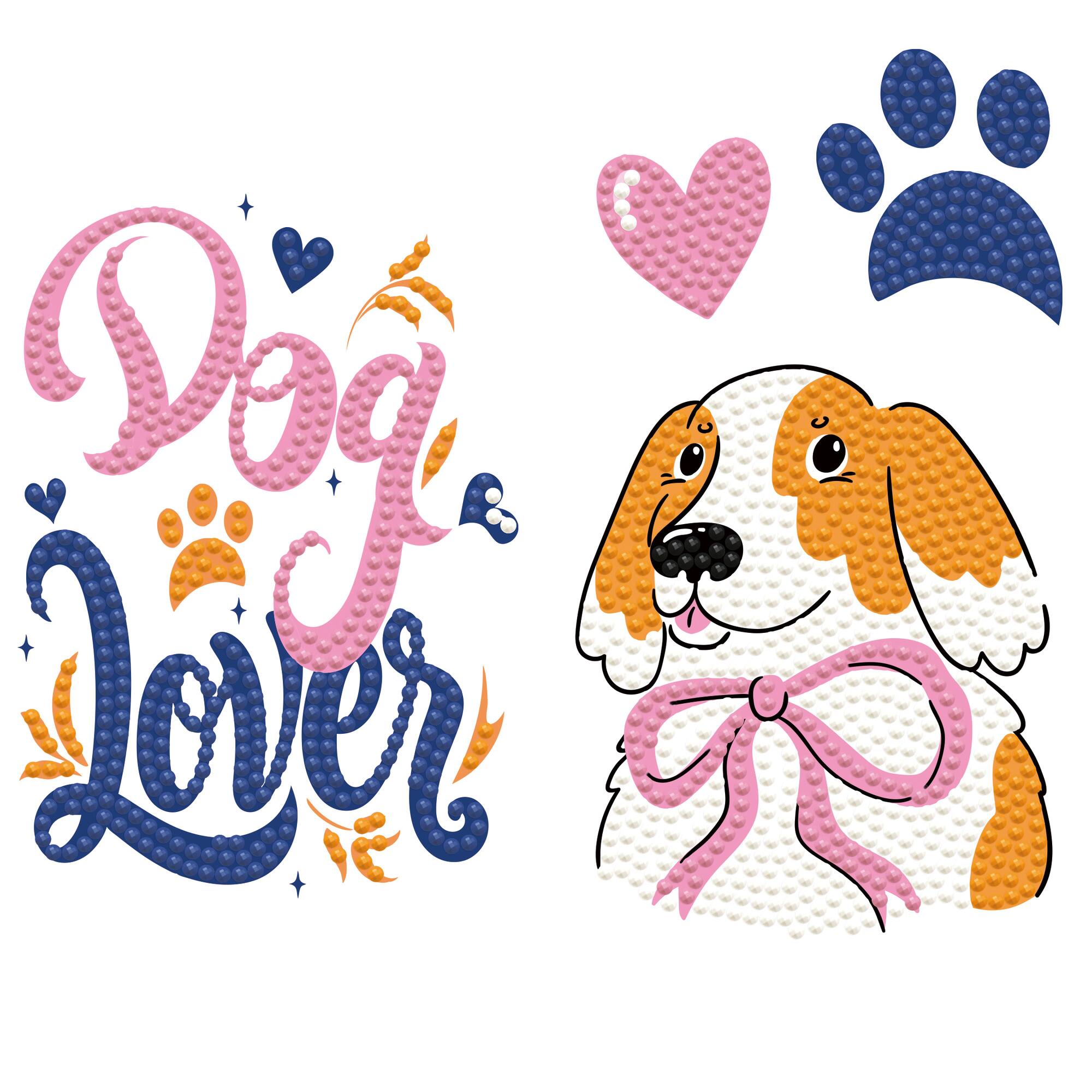 Diamond Dotz® Dog Lover Iron-On 'n' Dot Kit